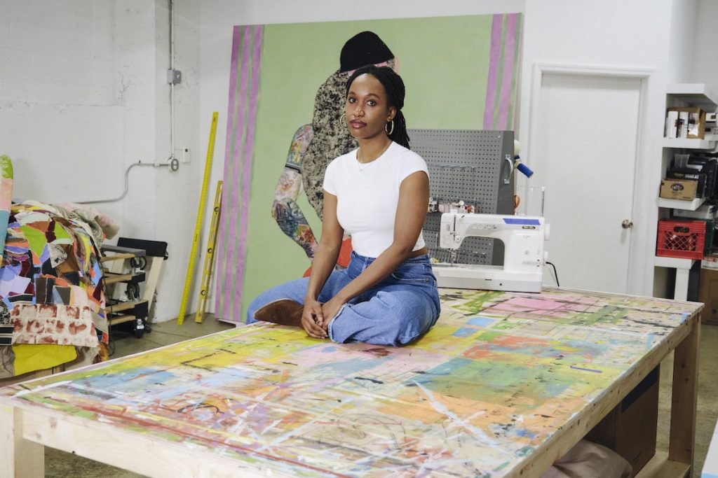Tschabalala Self "Art Lovers"