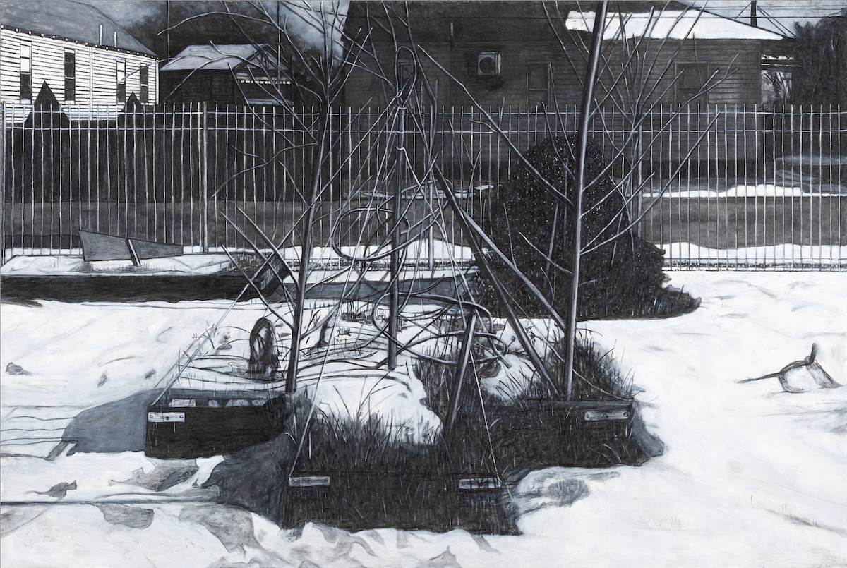 Willie Birch "Up on the Roof"