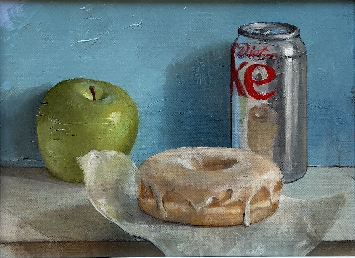 Nancy Bea Miller artsxhibit.com38_StillLifeGlazedDonut_NBM